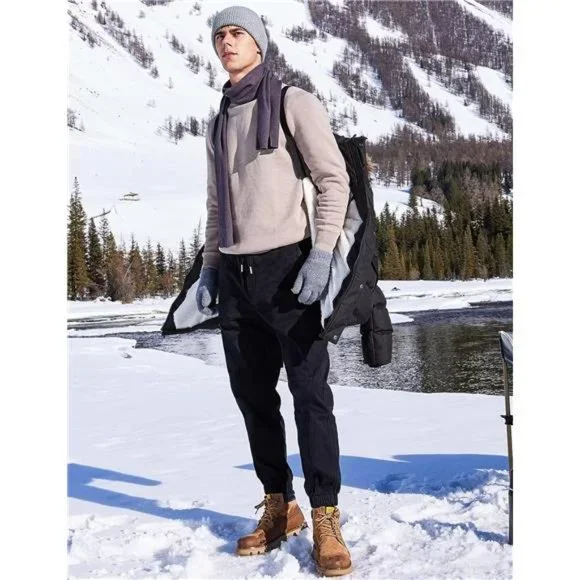 Men's Puffy Winter Coats Long Water-resistant Jackets Cold Weather Hooded